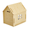 Weatherproof Puppy Dog House Kennel Indoor Pet Shelter with Iron Door 60x57x41cm