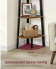 5-Tier Industrial Corner Ladder Shelf Freestanding Bookshelf Display Plant Rack