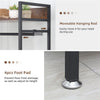 Industrial Clothes Rail Coat Stand Garment Rack Open Wardrobe w/ 3 Shelf