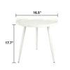 44x40cm Side Table Round Metal Coffee Table for Living Room Decorative Furniture