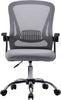 Office Chair with Flip-up Armrest - Mesh Back, Gas Lift, Swivel, Managerial Desk