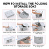 Collapsible Folding Camping Table Outdoor Plastic Storage Case Container Box Bin