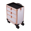 Rolling 5 in 1 Makeup Trolley Beauty Trolley Case w/Drawers Hairdressing Case