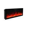 2025 50 INCH WIDE LED FLAMES BLACK GLASS TRUFLAME™ WALL MOUNTED ELECTRIC FIRE