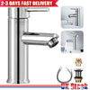 Taps Basin Sink Mono Mixer Chrome Cloakroom Tap + Free Waste Bathroom Silver UK