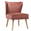 Scallop Back Armchair Cocktail Sofa Accent Seat Living Bedroom Cafe Lounge Sofa