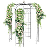 Costway Birdcage Shape Gazebo Pergola Pavilion Galvanized Metal Arch Trellis