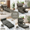 Floor Folding Chair 14 Positions Adjustable Floor Lazy Chair with Armrest Single