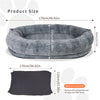 Human Sized Dog Pet Bed Removable Cover For Washing Anti Allergy Warm Fleece Bed