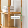 3/4/5 Tier Bamboo Shoe Rack Footwear Organiser Wooden Book Storage Shelves Stand