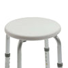 Non-slip Adjustable Round Bath and Shower Stool Seat Chair Lightweight Aluminium