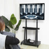 UNHO Tall TV Cart Mobile TV Floor Stand for Extra Large Flat Panel Screen up 80"