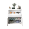 LED Sideboard 2 Doors Buffet Drawer Storage Cabinet Cupboard High Gloss Front