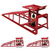2 Ton Hydraulic Vehicle Car Ramp Jack Lift Adjustable Garage Workshop Red x 2 UK