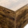 Flip Top Side Table With Storage Narrow Rustic Brown Wooden Chest Trunk Cabinet