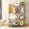 4 Tier Bamboo Shelf Adjustable Bookshelf Kitchen Storage Unit Plant Stand