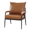 PU Single Sofa Wood Arm Metal Frame Comfort Save Space Office Home Hotel Lounge