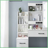 Dressing Table Mirror & LED Light Stool Makeup Vanity Set Desk Organizer Dresser