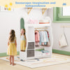 New Kids Wardrobe Clothes Hanging Storage Shelf Cabinet Open Wardrobe Furniture