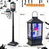 155 cm Halloween Lamp Post Sound-Activated Indoor Stree Lamp-Black