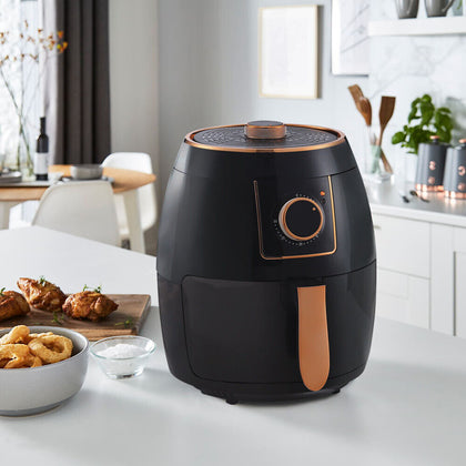 5.5L Air Fryer Manual Rotary Temperature Control Oil Free Low Fat Healthy Timer