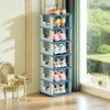 Stackable Shoe Rack Plastic Compact Hallway 4/5/6/7Tier Shoe Storage Shelf Stand