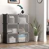 48 Pairs Portable Shoe Shelves 12-Cube Shoe Storage Cabinet w/Removable Shelf