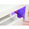 Modern White 130cm TV Unit TV Cabinet Stand High Gloss Door Matt RGB LED Lights