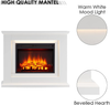 Electric Fireplace Heater Freestanding Suite LED Flame Fire Surround Remote