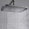 Bathroom Thermostatic Mixer Shower Set Square Black Twin Head Exposed Valve New