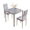 Round Square Rectangular Dining Table 2/4 Wooden Chairs Kitchen Room Restaurant