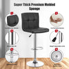 2x Faux Leather Chrome Breakfast Back Bar Stool Swivel Kitchen & Gas
