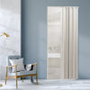 PVC Folding Concertina Door Gloss Sliding Door Panel Washable Bi Divider Screen