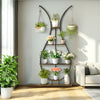 Large Plant Stand 5 Tier Vase-Shape Metal Flower Pot Planter Corner Shelf Rustic