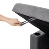 3 Seater Corner Sofa Bed Hidden Storage Convertible Pull Out -L Shaped Sofa Bed