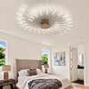 Modern LED Ceiling Light,Creative Fireworks Design Chandelier,28 Heads Gold