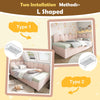 Panel Plush Velvet Upholstered Daybed 3ft Single Sofa Bed with Trundle Guest Bed