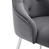 Velvet Dining Chair Padded Dining Room Kitchen Chair Home Restaurant Grey