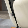 Nursery Rocking Chair w/ Steel and Wood Legs for Living Room Grey and