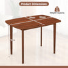 110cm Wooden Dining Table for 2-4 People-Walnut