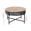 Round Coffee Table with Storage Space under the Table Top, Round Centre Table