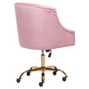 Adjustable Computer Desk Chair Tufted Back Swivel Armchair Home Office Executive
