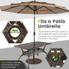 150CM Outdoor Dining Table All-Weather Cast Garden Aluminum Table w/Umbrell Hole