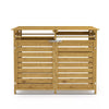 Double Triple Wheelie Bin Storage Wooden Store Cover Garden Rubbish Dustbin Shed