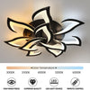 84W Dimmable LED Ceiling Light Flower Modern Chandelier Living Room Remote φ82cm