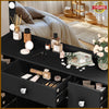 Large LED Light Mirror Dressing Table Set with 7 Drawers Vanity Make up Desk