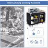 Camping Worktop Table Kitchen Folding Storage Outdoor Cook Station Aluminium