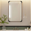 Rustic Industrial Metal Pipe Wall Mirror HD Make up Mirror Vertical / Horizontal