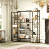 Industrial Book Shelf Bookcase Shelving Unit Display Storage Rack Living Room
