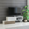 Stylish TV Stand - White & Wallnut